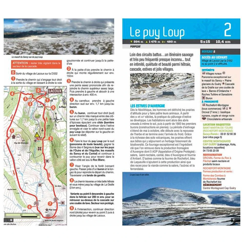 Guide Chamina Edition 22 Balades En Raquettes En Auvergne 5 Guide Chamina Edition 22 Balades En Raquettes En Auvergne – Image 5