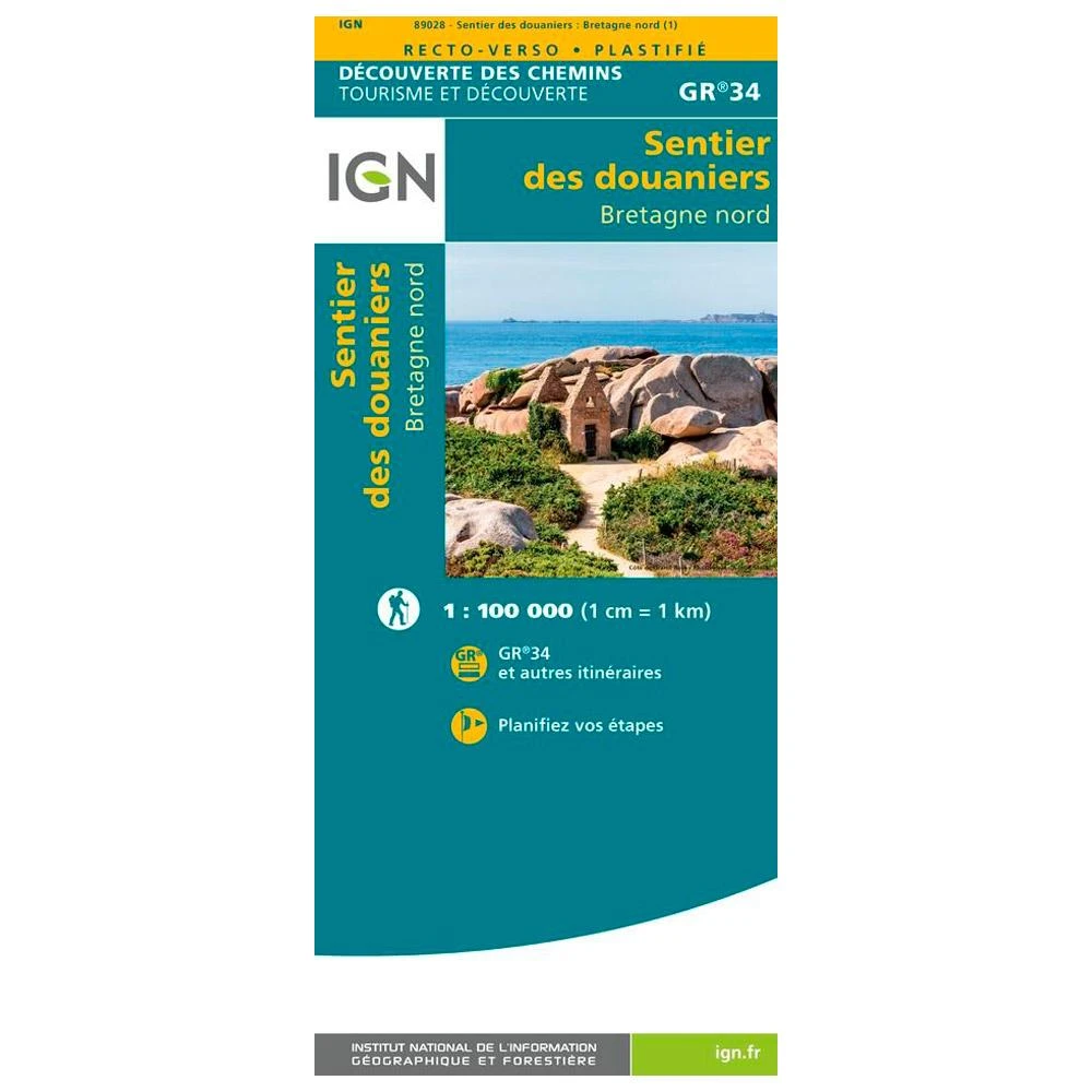 Carte IGN Le Sentier Des Douaniers Bretagne Nord 1 Carte IGN Le Sentier Des Douaniers Bretagne Nord