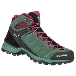 Chaussures De Randonnée Salewa Alp Mate Mid WP Wmn Duck Green Rhododendon