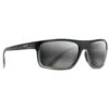 Lunettes De Soleil Maui Jim Byron Bay Marlin Gris Neutre Minéral SuperThin