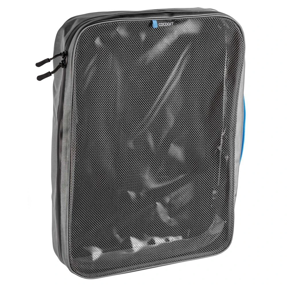 Housse De Stockage Cocoon Packing Cube With Open Net Top 11.4L Grey Black 1 Housse De Stockage Cocoon Packing Cube With Open Net Top 11.4L Grey Black