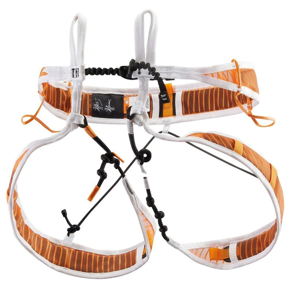 Baudrier Petzl Fly Orange White 3 Baudrier Petzl Fly Orange White – Image 3